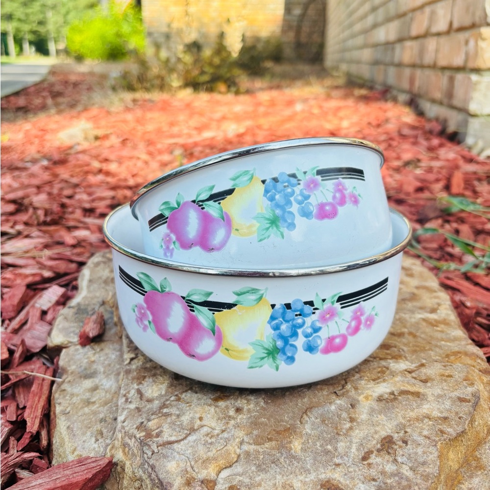 Floral Fruit Design Bowls